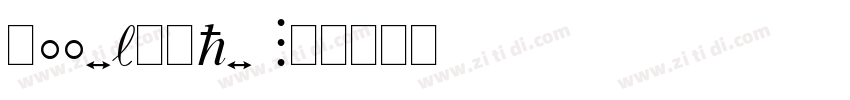 Footlight MT字体转换